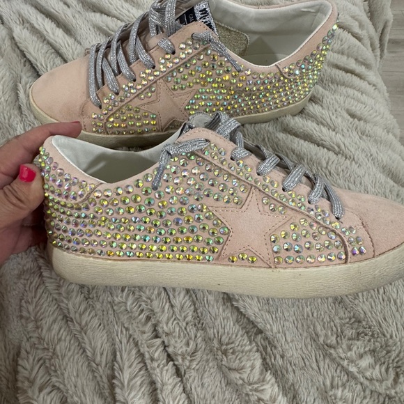 Mi.im Pink Rhinestone Star Sneakers – Worn Once, Size 8 - Picture 7 of 15
